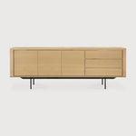 Shadow sideboard - oak - 3 doors - 3 drawers White Cliff Studio Sideboard