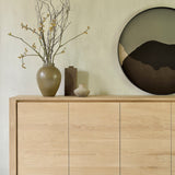 Shadow sideboard - oak - 5 doors White Cliff Studio Sideboard