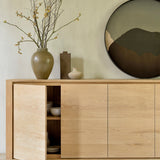 Shadow sideboard - oak - 5 doors White Cliff Studio Sideboard