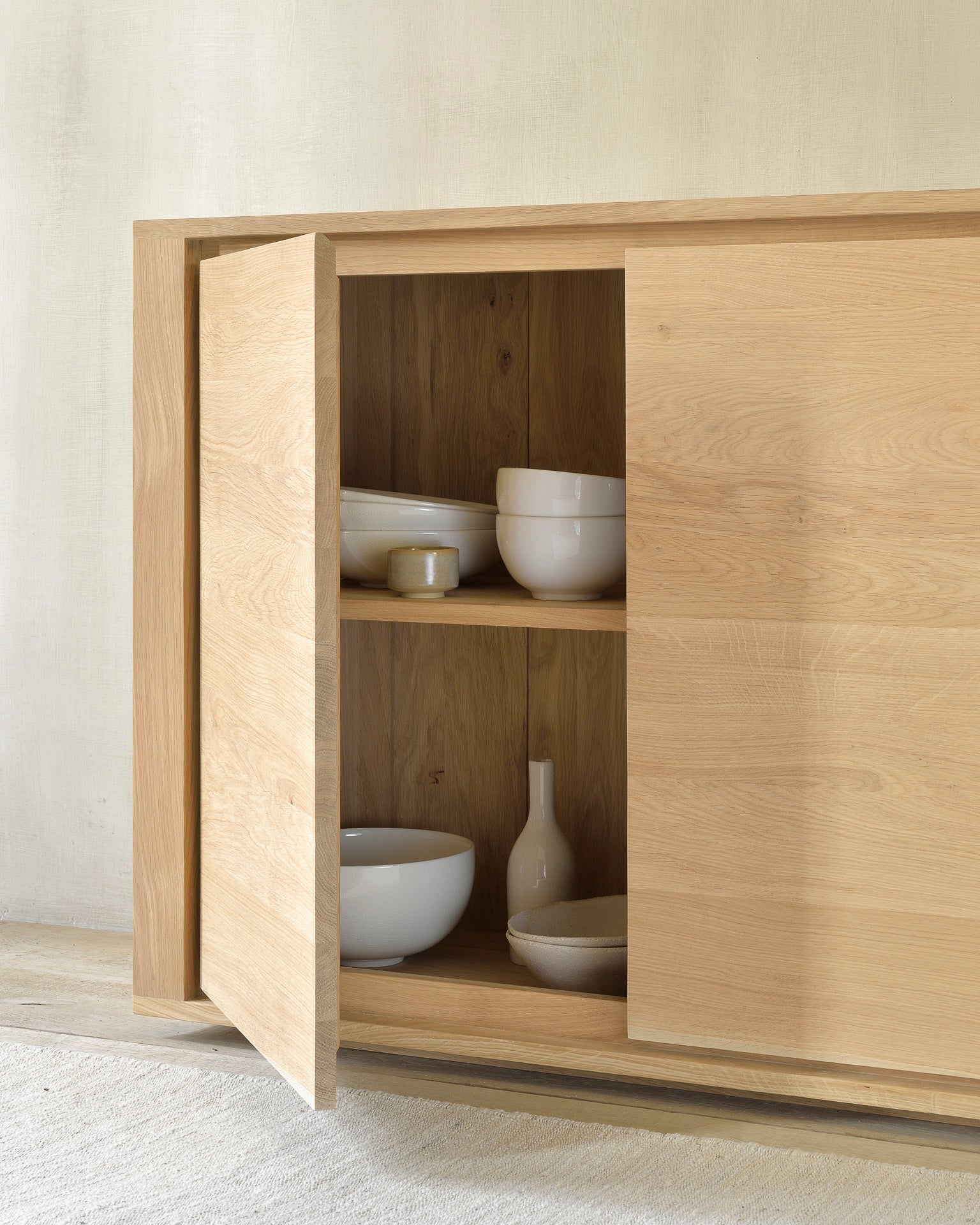 Shadow sideboard - oak - 5 doors White Cliff Studio Sideboard