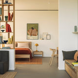 Shadow TV cupboard - oak - 3 drawers White Cliff Studio Media Console