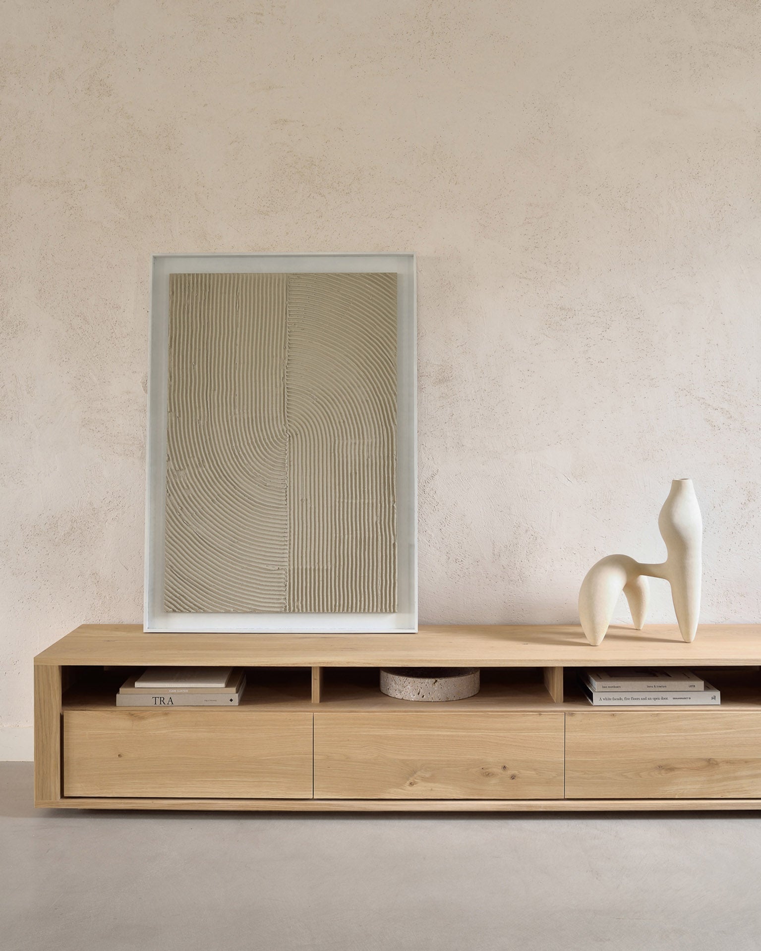 Shadow TV Cupboard White Cliff Studio TV Cabinets
