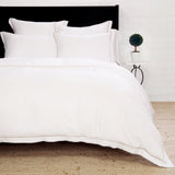 Sheena Bamboo Sateen Duvet Cover Set White Cliff Studio Duvet Sets
