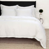 Sheena Bamboo Sateen Duvet Cover Set White Cliff Studio Duvet Sets