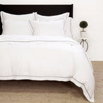 Sheena Bamboo Sateen Duvet Cover Set White Cliff Studio Duvet Sets