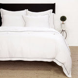 Sheena Bamboo Sateen Duvet Cover Set White Cliff Studio Duvet Sets