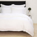 Sheena Bamboo Sateen Duvet Cover Set White Cliff Studio Duvet Sets