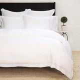 Sheena Bamboo Sateen Duvet Cover Set White Cliff Studio Duvet Sets