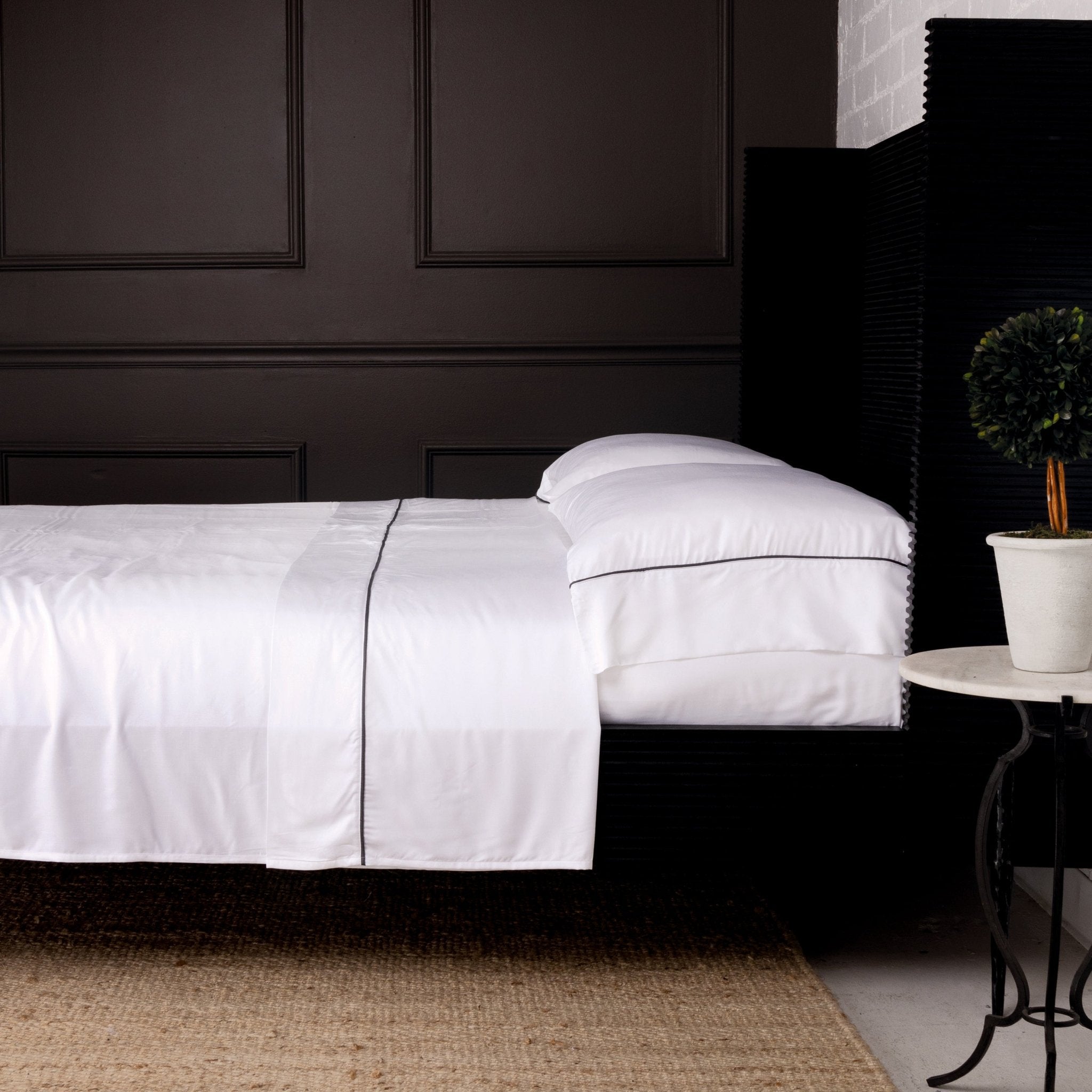 Sheena Bamboo Sateen Sheet Set White Cliff Studio Sheet Sets