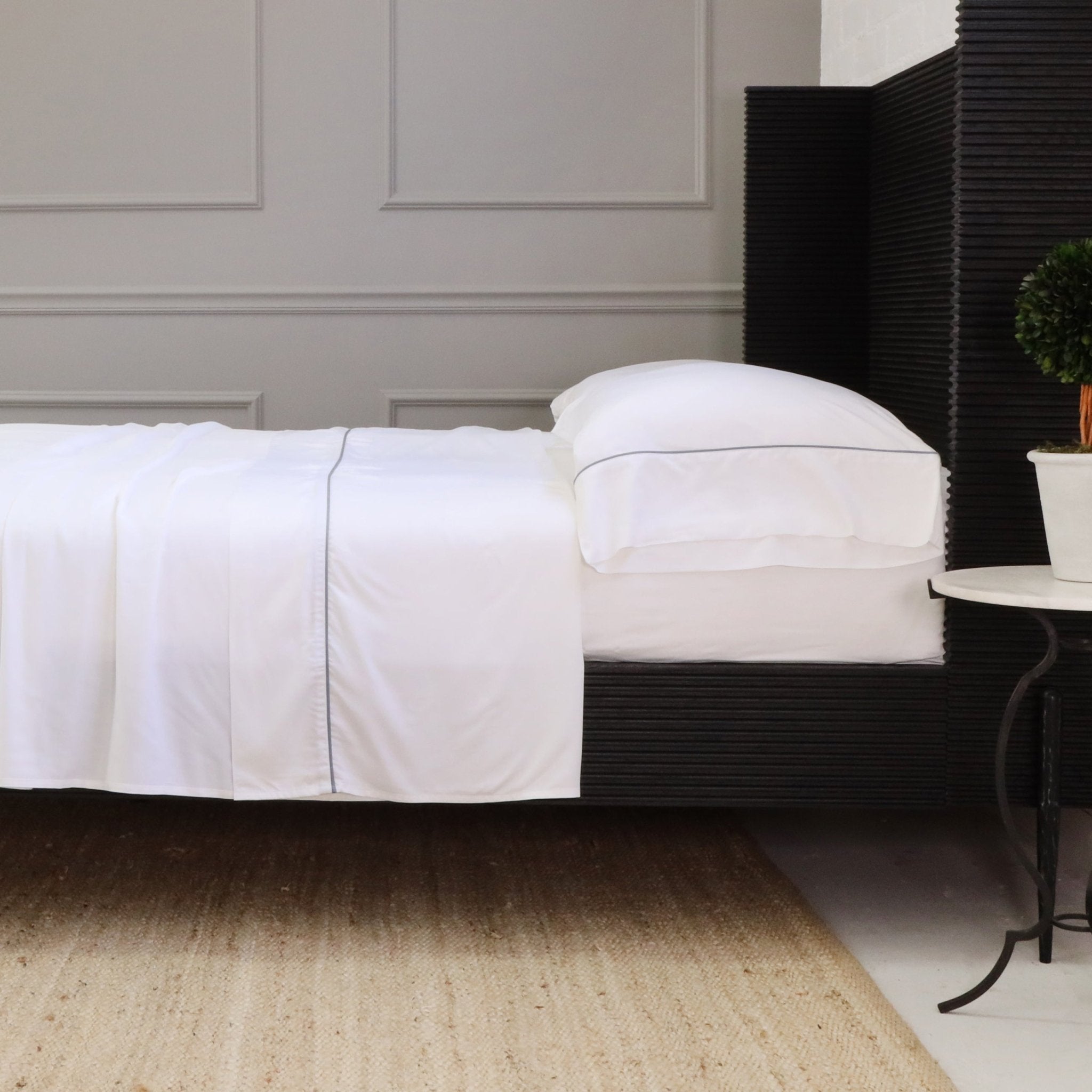 Sheena Bamboo Sateen Sheet Set White Cliff Studio Sheet Sets