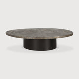 Slice coffee table - varnished Minerals - Ray Whisky - oval White Cliff Studio COFFEE TABLE