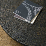 Slice coffee table - varnished Minerals - Ray Whisky - oval White Cliff Studio COFFEE TABLE