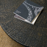 Slice coffee table - varnished Minerals - Ray Whisky - oval White Cliff Studio COFFEE TABLE