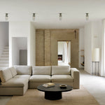 Slice coffee table - varnished Minerals - Ray Whisky - oval White Cliff Studio COFFEE TABLE