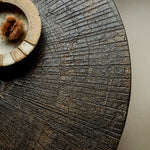 Slice coffee table - varnished Minerals - Ray Whisky - oval White Cliff Studio COFFEE TABLE