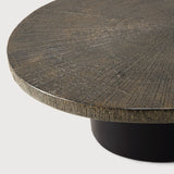Slice coffee table - varnished Minerals - Ray Whisky - oval White Cliff Studio COFFEE TABLE