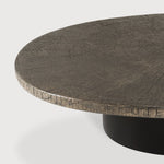 Slice coffee table - varnished Minerals - Ray Whisky - oval White Cliff Studio COFFEE TABLE