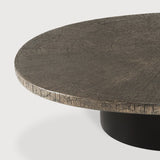 Slice coffee table - varnished Minerals - Ray Whisky - oval White Cliff Studio COFFEE TABLE