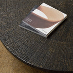 Slice coffee table - varnished Minerals - Ray Whisky - oval White Cliff Studio COFFEE TABLE