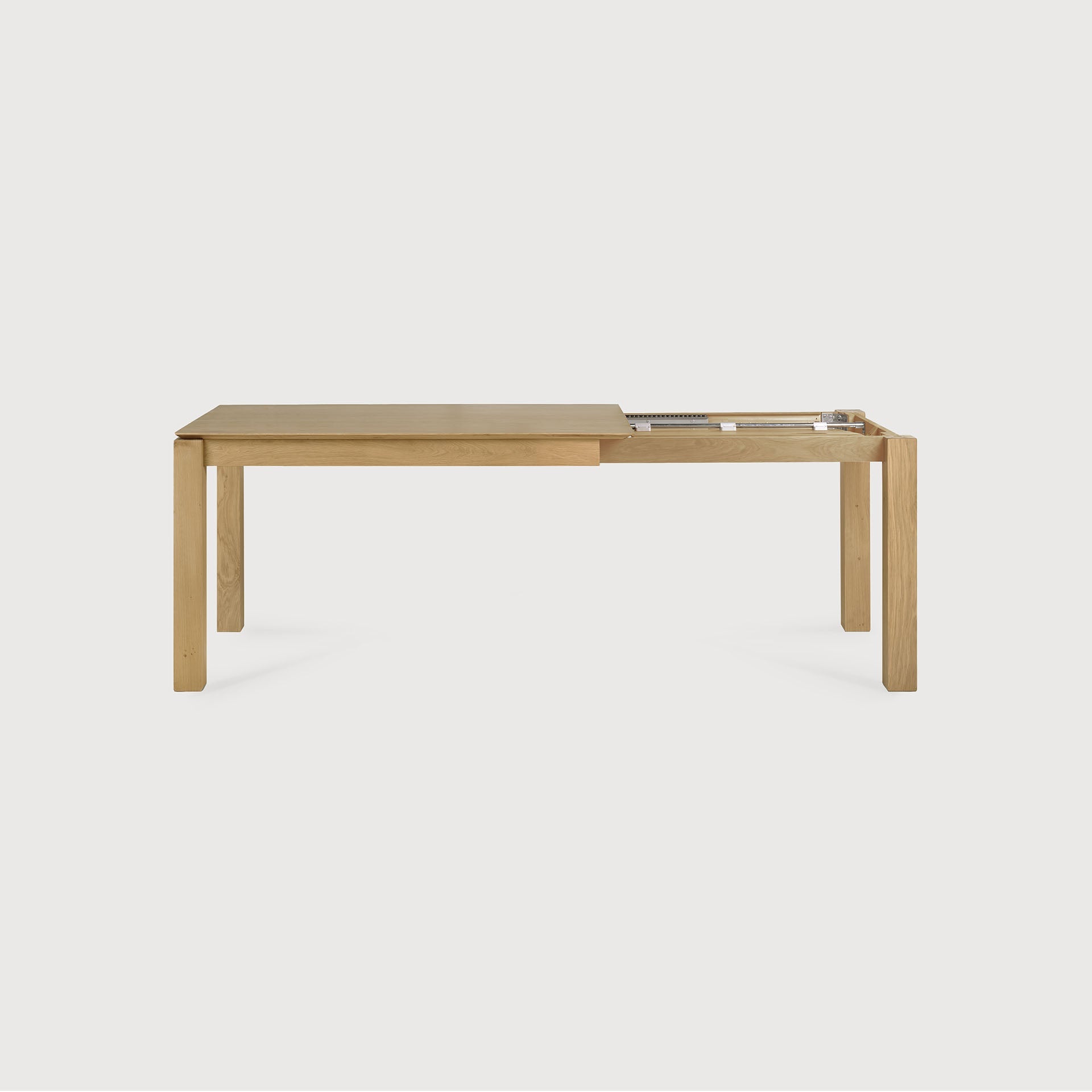 Slice extendable dining table - oak - rectangular White Cliff Studio Dining Table