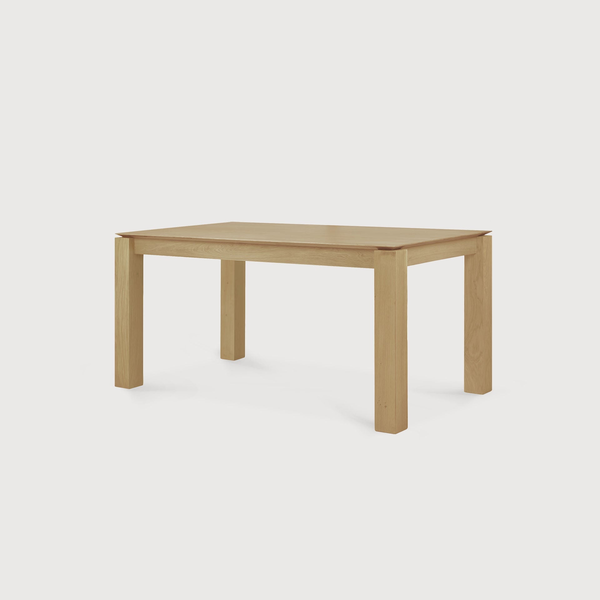 Slice extendable dining table - oak - rectangular White Cliff Studio Dining Table