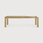 Slice extendable dining table - oak - rectangular White Cliff Studio Dining Table