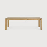 Slice extendable dining table - oak - rectangular White Cliff Studio Dining Table