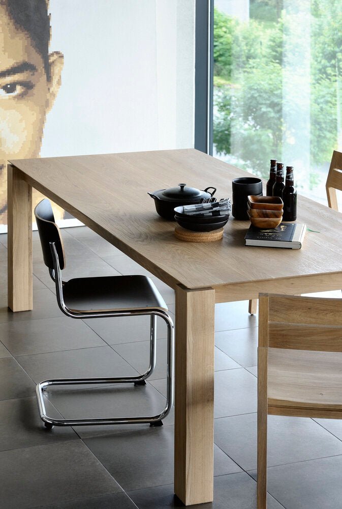 Slice Oak Extendable Dining Table White Cliff Studio Dining Table