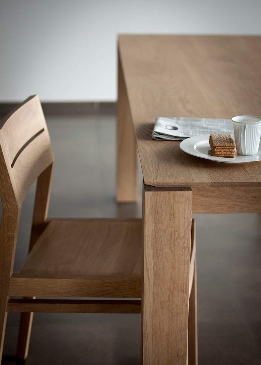 Slice Oak Extendable Dining Table White Cliff Studio Dining Table