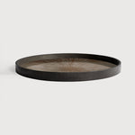 Slice tray - mirror - Bronze - round - L White Cliff Studio Trays