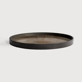 Slice tray - mirror - Bronze - round - L White Cliff Studio Trays