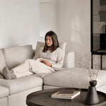 Slice tray - varnished wood - Black - round - XL White Cliff Studio Trays