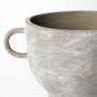 Small Rustic Brown Ceramic Vase