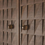 Sono Carved Wood Modern Storage Cabinet