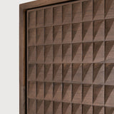 Sono cupboard - varnished teak - light brown - 4 doors White Cliff Studio Cab inet