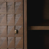 Sono sideboard - varnished teak - light brown - 3 doors - 3 drawers White Cliff Studio Sideboard