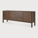 Sono sideboard - varnished teak - light brown - 3 doors - 3 drawers White Cliff Studio Sideboard