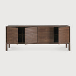 Sono sideboard - varnished teak - light brown - 3 doors - 3 drawers White Cliff Studio Sideboard