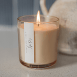 Spa Day Soy Candle - Tinted Glass Jar - 12 oz White Cliff Studio Candles and Candle Accessories