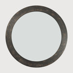 Sphere wall mirror - Minerals frame - Umber - round White Cliff Studio Wall Mirror