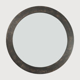 Sphere wall mirror - Minerals frame - Umber - round White Cliff Studio Wall Mirror