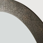 Sphere wall mirror - Minerals frame - Umber - round White Cliff Studio Wall Mirror