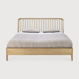 Spindle bed - oak - US King - with slats White Cliff Studio King Bed Frame