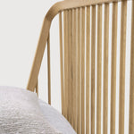 Spindle bed - oak - US King - with slats White Cliff Studio King Bed Frame