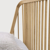 Spindle bed - oak - US King - with slats White Cliff Studio King Bed Frame