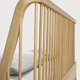 Spindle bed - oak - US King - with slats White Cliff Studio King Bed Frame