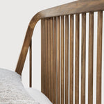 Spindle bed - reclaimed teak - US Queen - with slats White Cliff Studio Queen Bed Frame