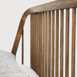 Spindle bed - reclaimed teak - US Queen - with slats White Cliff Studio Queen Bed Frame