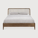Spindle bed - reclaimed teak - US Queen - with slats White Cliff Studio Queen Bed Frame
