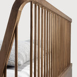 Spindle bed - reclaimed teak - US Queen - with slats White Cliff Studio Queen Bed Frame